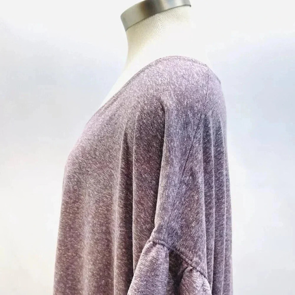 NWT SONOMA Women Short Sleeve Pull Over Elastic Waist Purple Shirt Top Size 4X - Picture 10 of 11